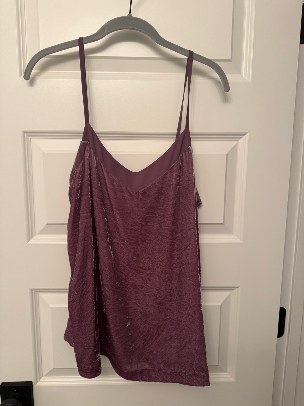 Sundance Velvet Camisole in Mauve Plum